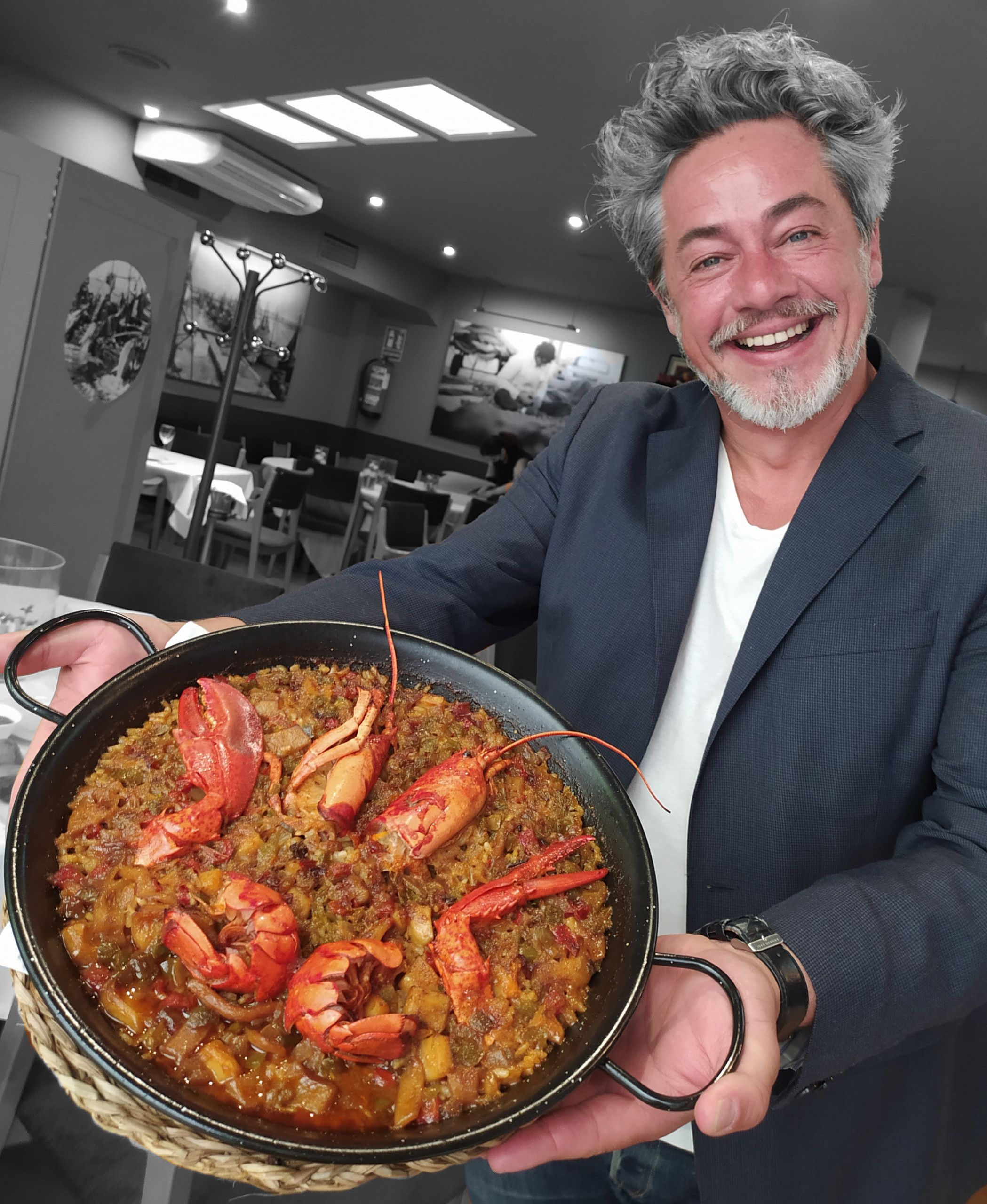 Arturo Gastón en las jornadas del arroz del restaurante El Puerto de Santa María