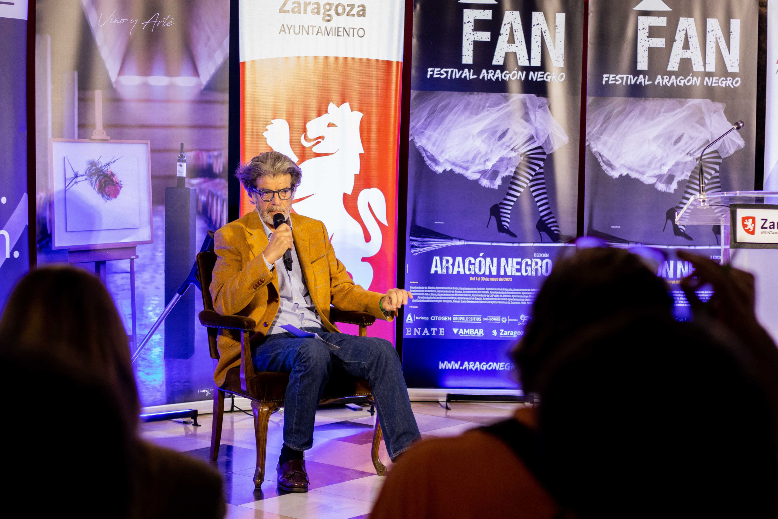 Juan Bolea, director del FAN, en el acto de presentación de la actual edición.